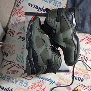 Jordan Athletic Shoes in Olive and Black